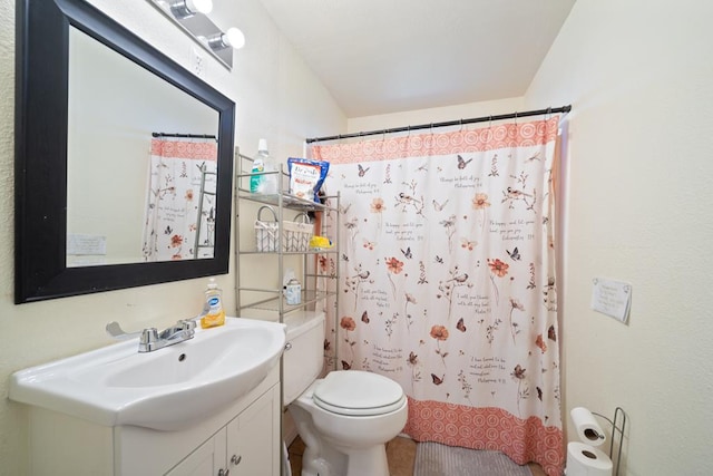 1101 Barnes Ave, Big Spring, TX 79720 - bathroom featuring vanity and a shower with curtain
