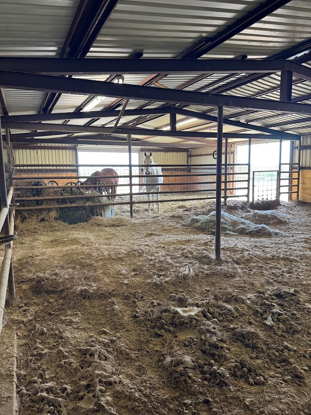 view of horse barn