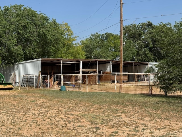 view of horse barn