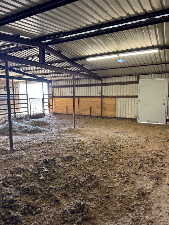 view of horse barn