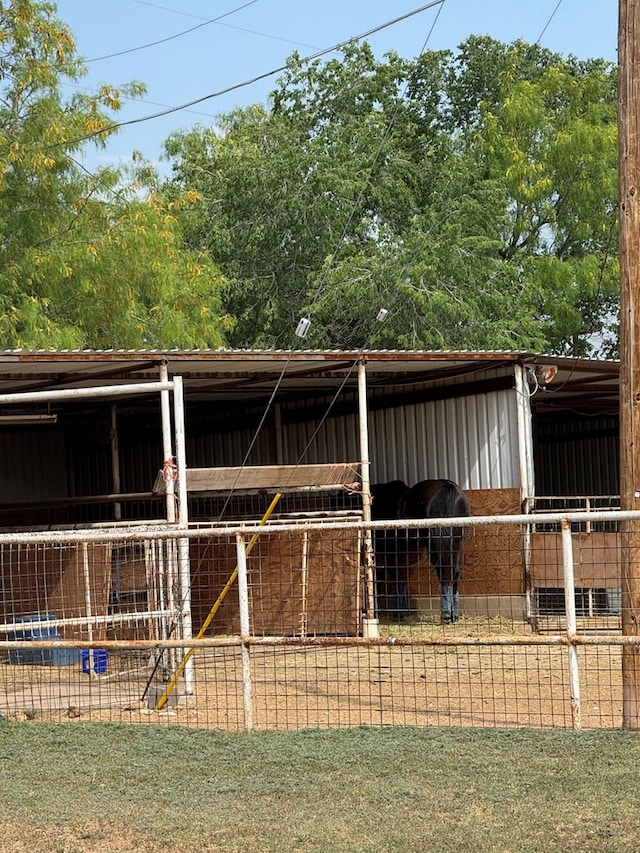 view of horse barn