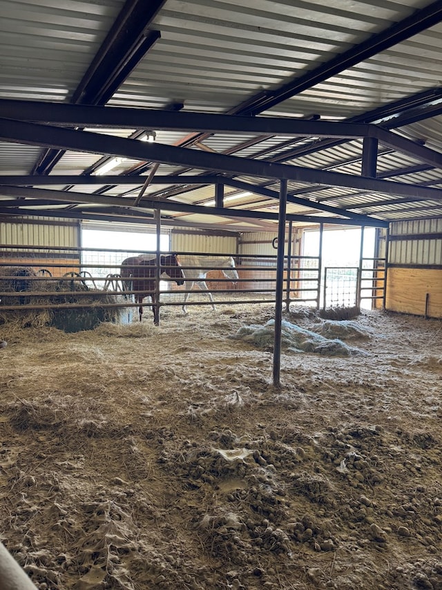 view of stable