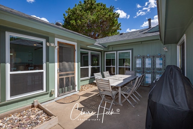 view of patio / terrace with outdoor dining area