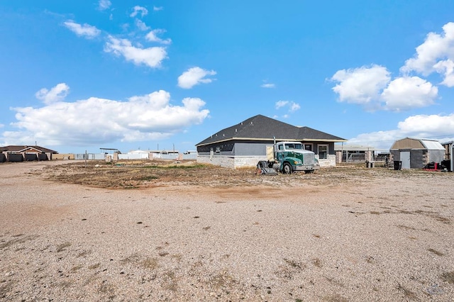 view of rear view of property