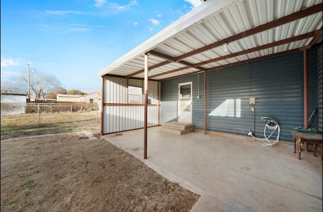 exterior space with fence