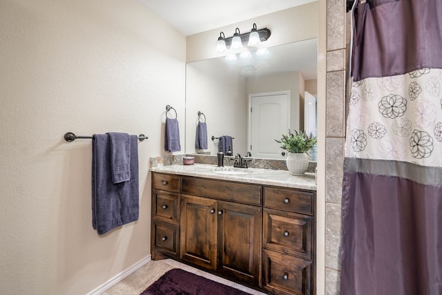 bathroom featuring vanity