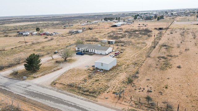 6308 S County Rd 1182, Midland, TX 79706 - birds eye view of property with a desert view and a rural view