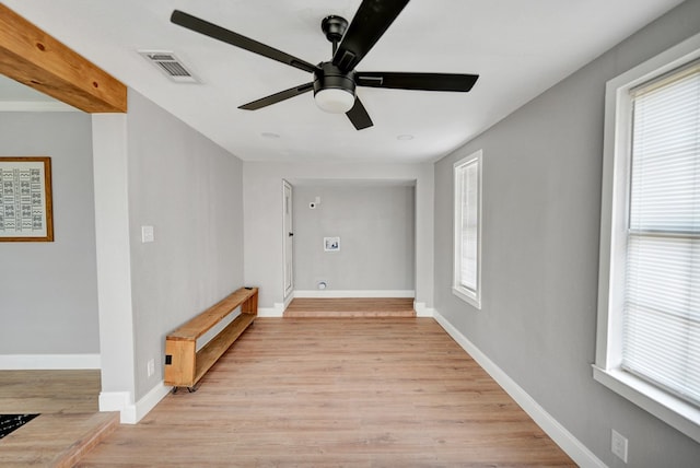 1000 S Jefferson St, Midland, TX 79701 - corridor with light wood-type flooring and baseboards