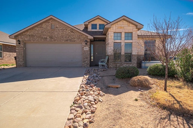 view of front of home featuring a garage