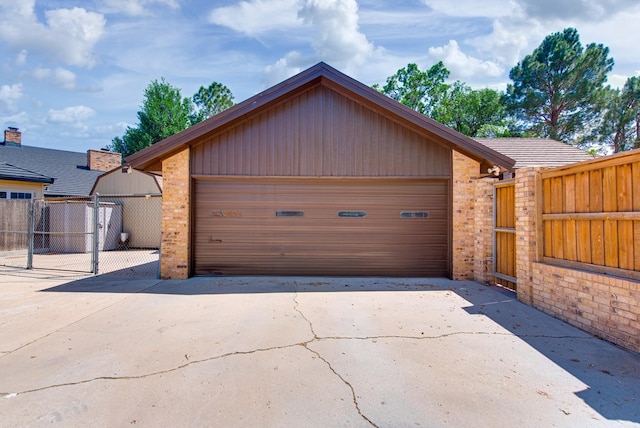 4106 Dyer Cir, Midland, TX 79707 - garage with fence and a gate