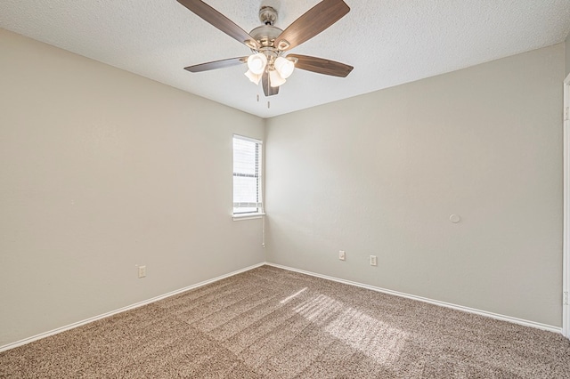 3205 Dentcrest Dr Unit B, Midland, TX 79707 - unfurnished room with carpet flooring, a ceiling fan, and baseboards