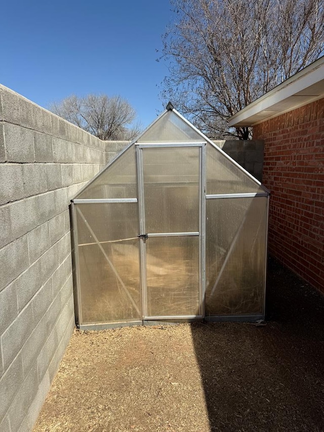 view of greenhouse