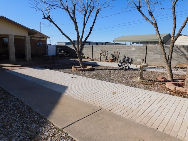 view of patio / terrace with fence private yard