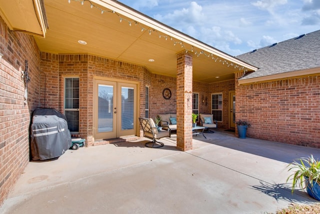 view of patio / terrace with french doors