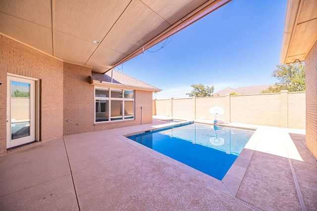 view of pool with a patio area