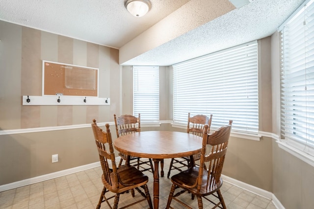 3702 W Michigan Ave, Midland, TX 79703 - dining area with a textured ceiling and light floors