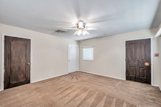 1510 W School St, Stanton, TX 79782 - carpeted entryway featuring baseboards and ceiling fan