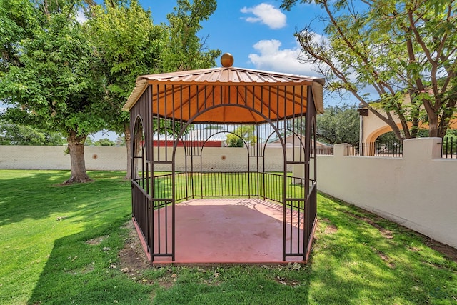 1510 W School St, Stanton, TX 79782 - view of yard with a gazebo