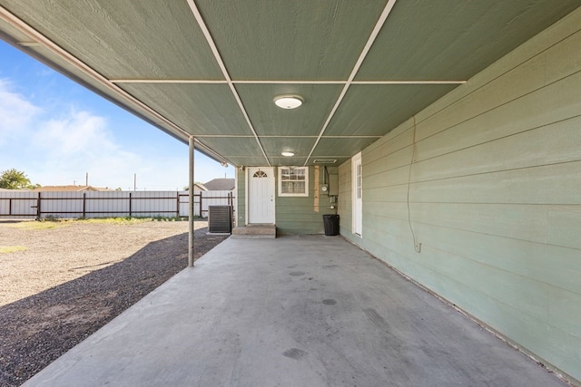 view of patio / terrace with fence