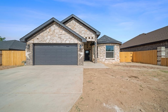 view of front of house featuring a garage