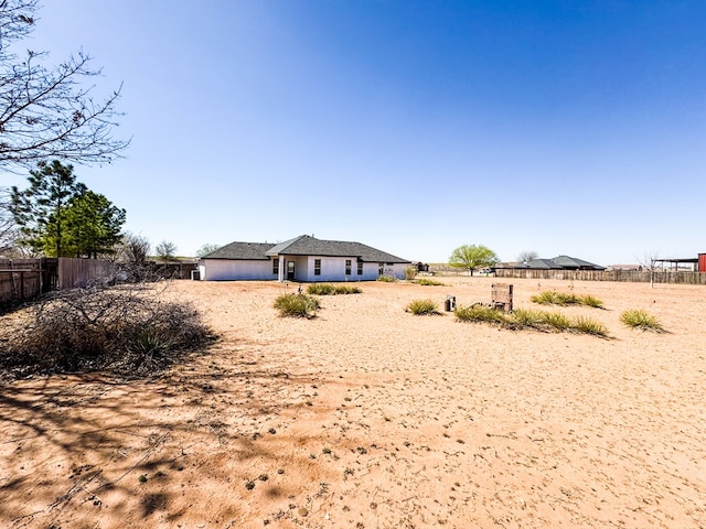 exterior space with fence