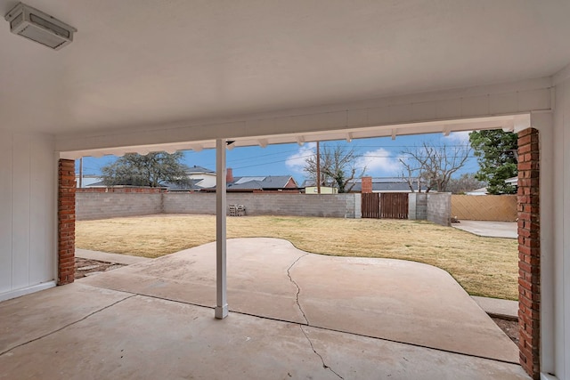 view of patio / terrace with a fenced backyard