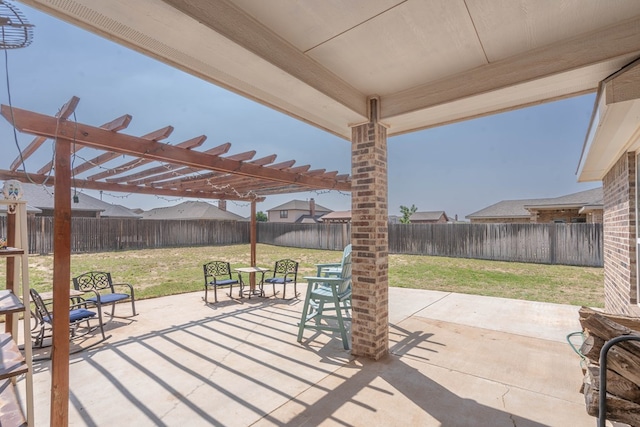 6108 Copper Sky Ct, Midland, TX 79705 - view of patio with a pergola