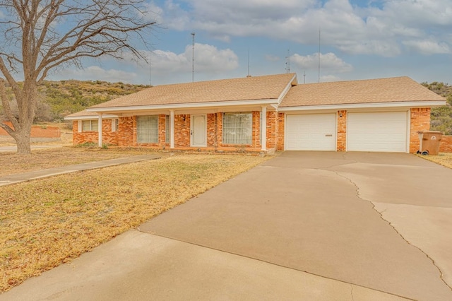 ranch-style house with a garage