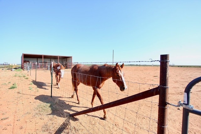 7501 N County Rd 29, Big Spring, TX 79720 - view of yard with an exterior structure and an outbuilding