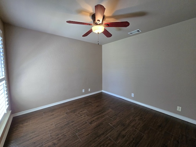 spare room featuring ceiling fan