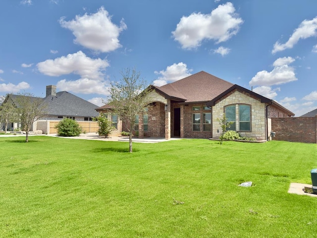 5516 E County Rd 93, Midland, TX 79706 - french provincial home featuring stone siding