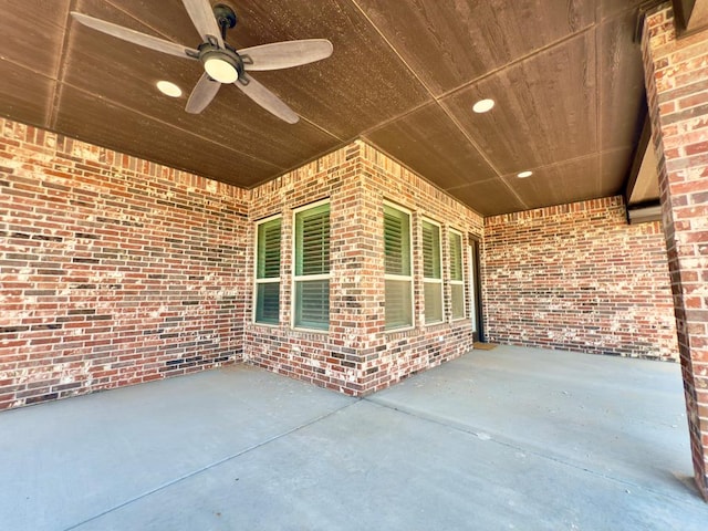 5516 E County Rd 93, Midland, TX 79706 - view of patio with a ceiling fan