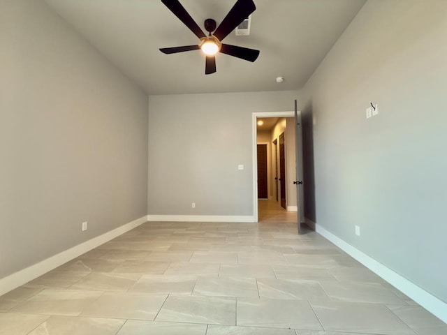 5516 E County Rd 93, Midland, TX 79706 - unfurnished room with a ceiling fan and baseboards