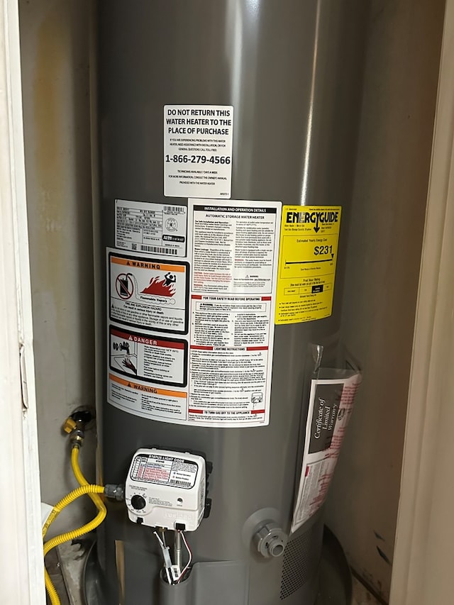 utilities with gas water heater