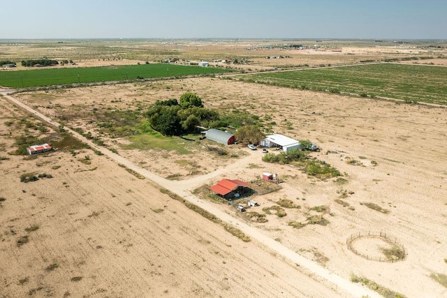 bird's eye view featuring a rural view