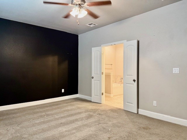 37 Devon Ct, Odessa, TX 79765 - carpeted spare room featuring ceiling fan and baseboards