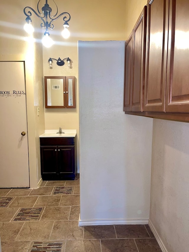 bathroom featuring vanity