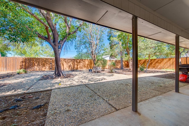 2603 Hughes St, Midland, TX 79705 - fenced backyard featuring a patio