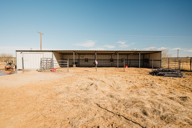 view of stable