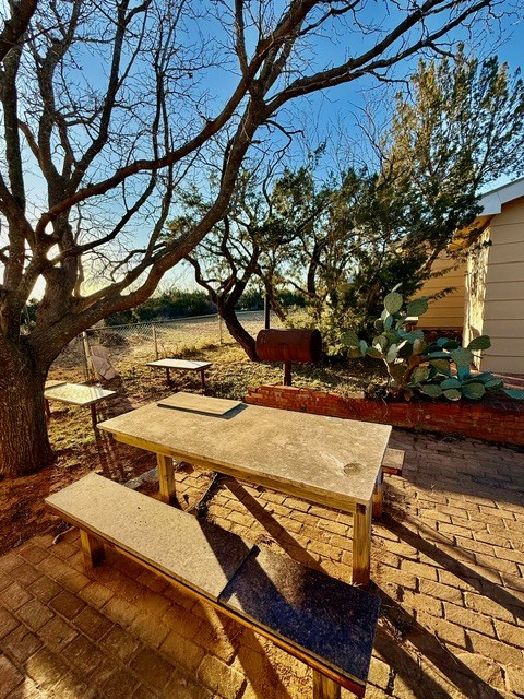 view of property's community featuring a patio