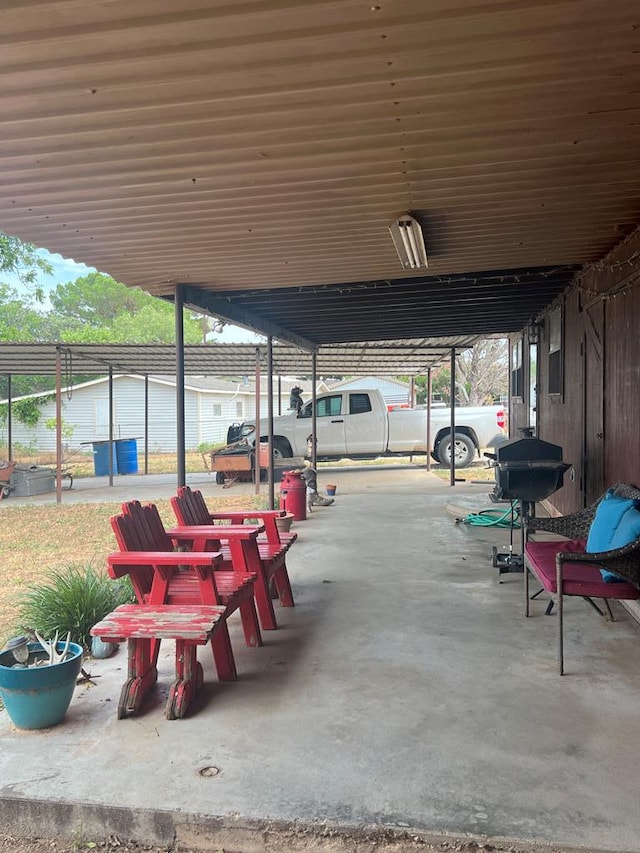 view of patio / terrace with area for grilling