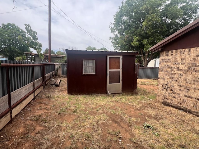 view of outdoor structure