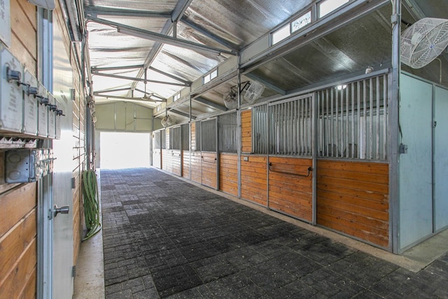 view of horse barn