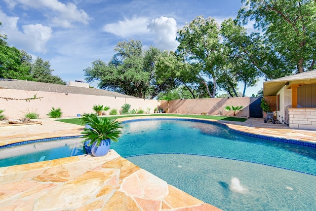 view of pool with a patio area