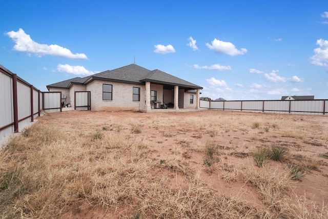 view of rear view of property