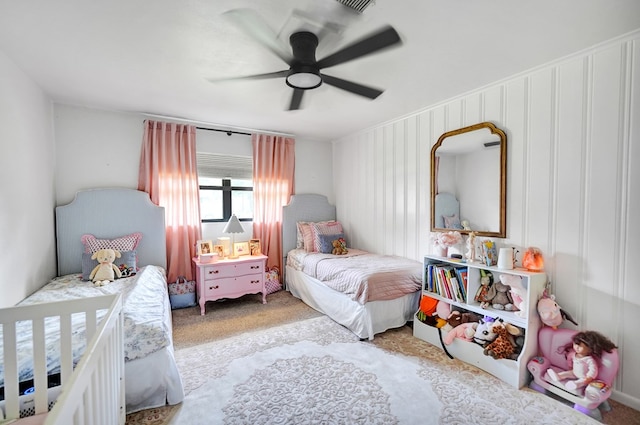 907 Harvard Ave, Midland, TX 79701 - carpeted bedroom featuring ceiling fan