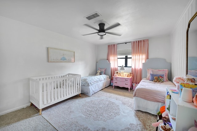 907 Harvard Ave, Midland, TX 79701 - carpeted bedroom with ceiling fan and baseboards