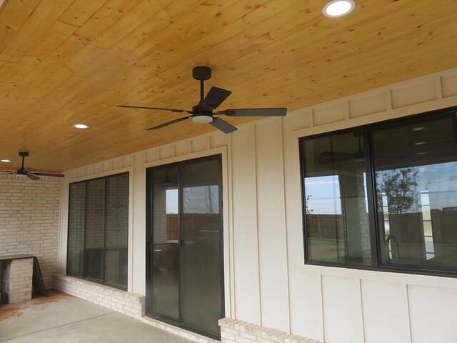 9811 E County Rd 108, Midland, TX 79706 - view of patio / terrace with a ceiling fan