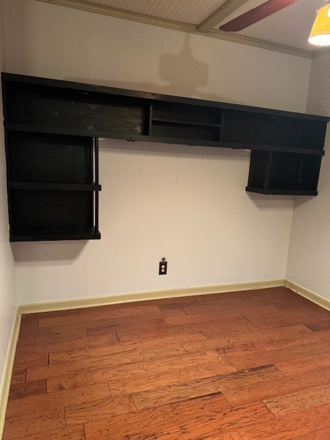 906 W 5th St, Fort Stockton, TX 79735 - spare room with wood finished floors and ornamental molding