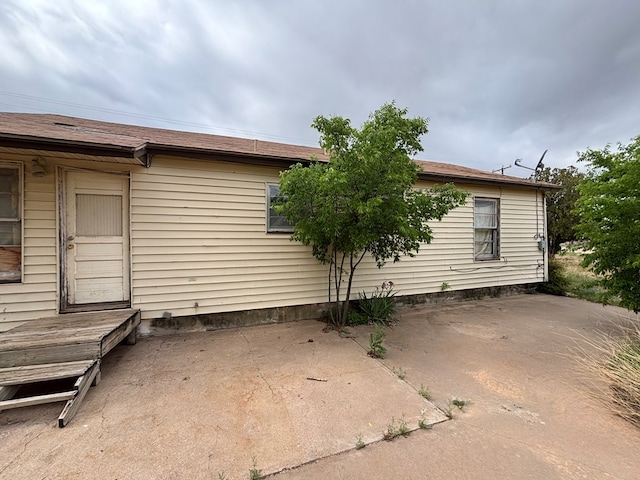 back of house featuring a patio area